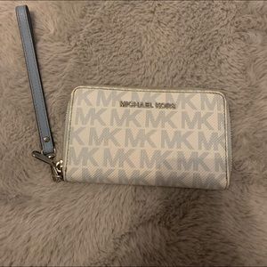 Michael Kors powder blue wristlet